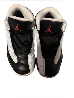 Jordan Kids Black, White & Red High-Top Sneakers
